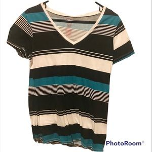OP Striped V-Neck Shirt